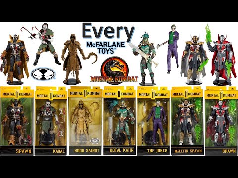 *see newer video* Every McFarlane Toys Mortal Kombat 11 Comparison List Action Figures Blood Variant