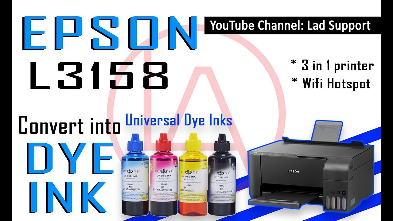 L3158 Epson Conversion and Review [ Filling Inks ] Brand new printer II ...