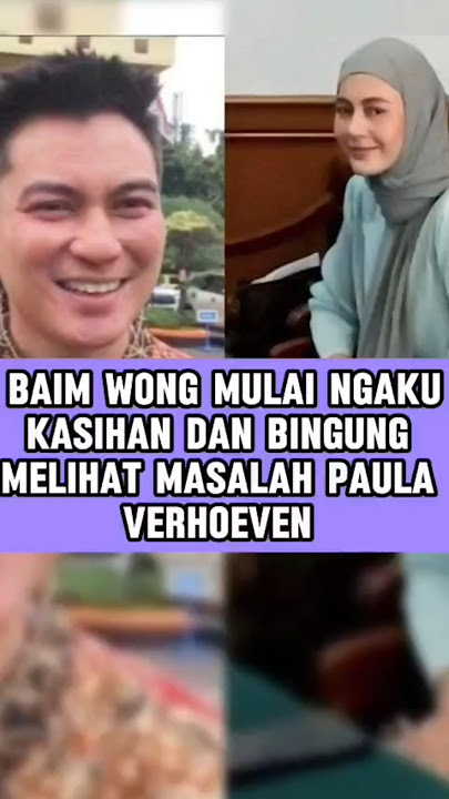 Baim wong mulai kasian ke Paula #paulaverhoeven #baimwong #raffiahmad #rubenonsu