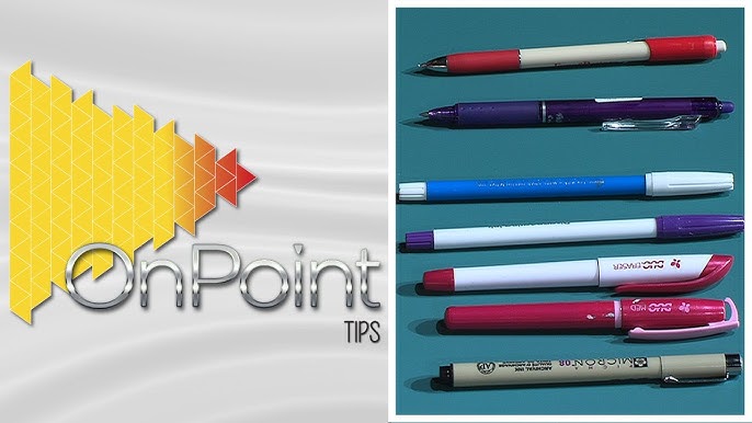 How To Use Heat Erasable Pens 