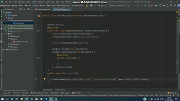 How to call method after delay in android studio?