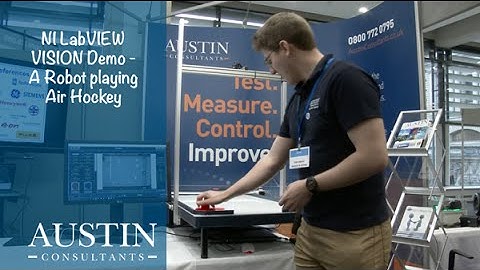 NI LabVIEW Vision Demo - Robot playing Air Hockey - NI Days 2015: Petru Tarabuta, Austin Consultants