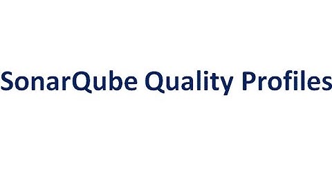 SonarQube Quality Profiles