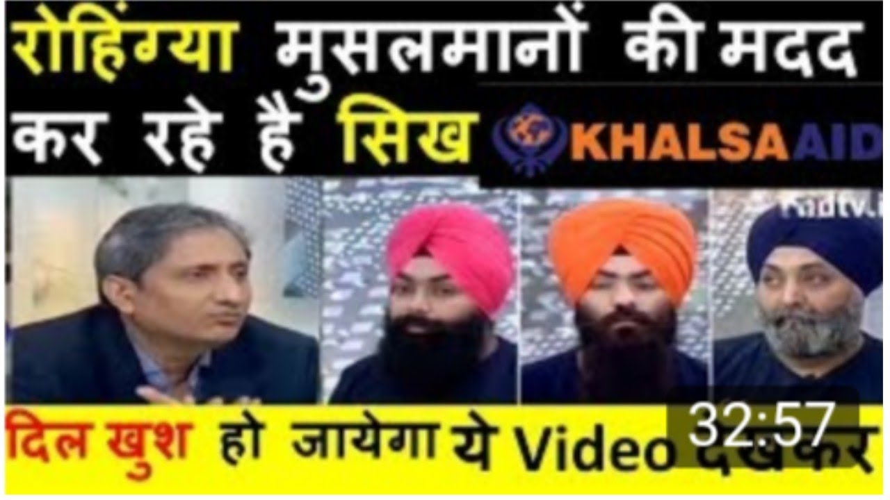 Ravish Kumar Prime Time, on Khalsa Aid helping Rohingya Muslims & others 26 September 2017