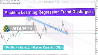 🧮 Machine Learning Regression Trend Göstergesi MT5/4 - Ücretsiz  [TradingFinder]