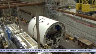 Video: 400-tonne boring machine used in LRT construction pulled out of the ground