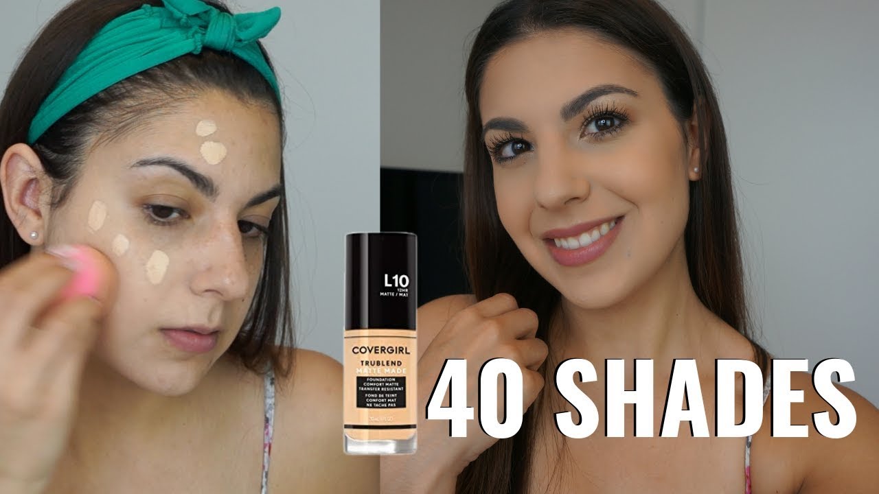 Covergirl Trublend Matte Made Foundation Review | 40 SHADES!
