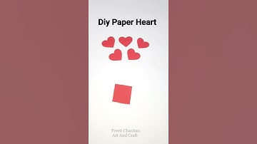 How To Make Perfect Heart Shape With Paper | Paper Heart Cutting | How To Make Paper Heart #shorts