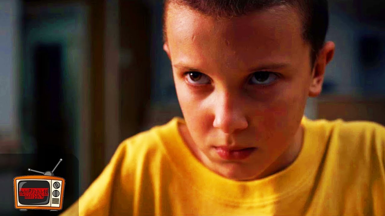Stranger Things 1x01 Eleven Stops Fan With Her Mind Powers Clip 