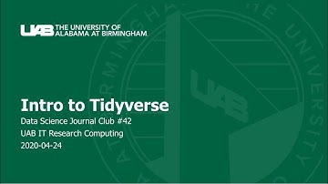 Intro to Tidyverse [DSJC-042]