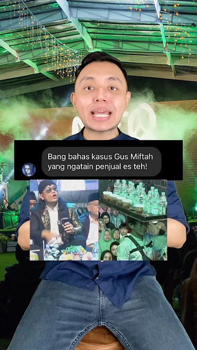Gus Miftah ngatain penjual es teh?  #shorts