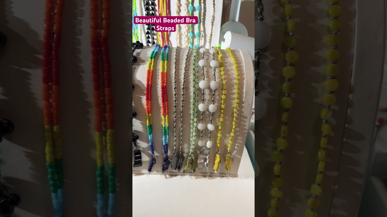 Beautiful Beaded Bra Straps ✨