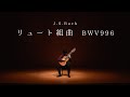 【演奏動画】J.S.バッハ：リュート組曲 BWV996 ブレ ジーグ / J.S.Bach：Lute Suite BWV996 Bourrée Gigue