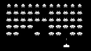 Space Invaders. Test of game scene - DevLog