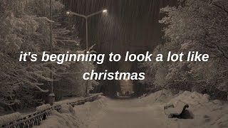 Michael Bublé - It&#39;s beginning to look a lot like Christmas (lyrics)