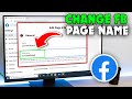 How to Change Facebook Page Name PC (2026)
