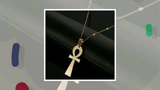 Stainless Steel Egyptian Ankh Cross Pendant / Necklace RLW3005