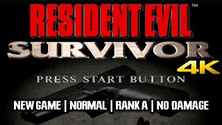 Resident Evil: SURVIVOR【4K】New Game | Normal | Rank A | No Damage