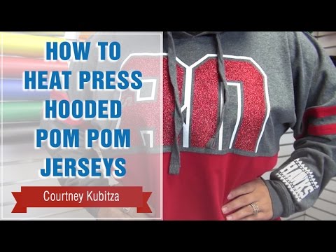 hooded pom pom jersey