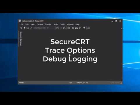 Trace Options Debug Logging in SecureCRT