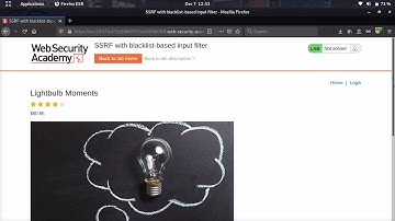 SSRF with blacklist based input filter (Video Solution) | 2020 -2021