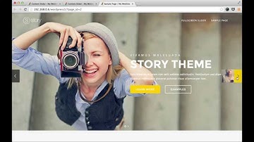Story Theme: Creating a Content Slider