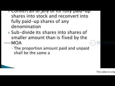 Share capital and Debentures Part 3