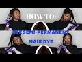 HOW TO USE SEMI-PERMANENT HAIR DYE | Navy Blue | Adore