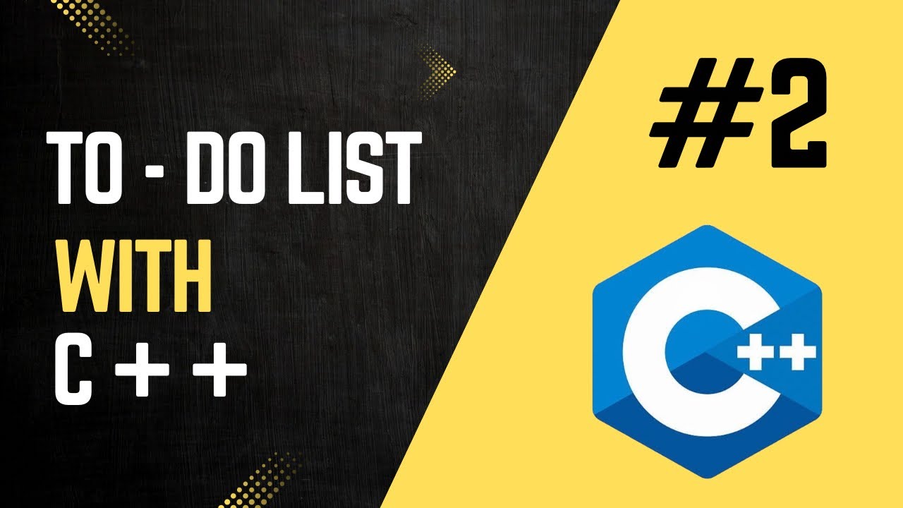 Simple To-Do List with c++ in 9 minutes - YouTube