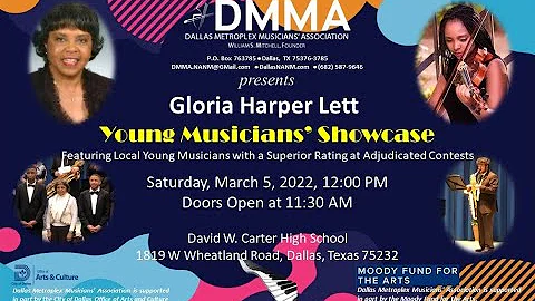 2022 Gloria Harper Lett Young Musicians' Showcase ...