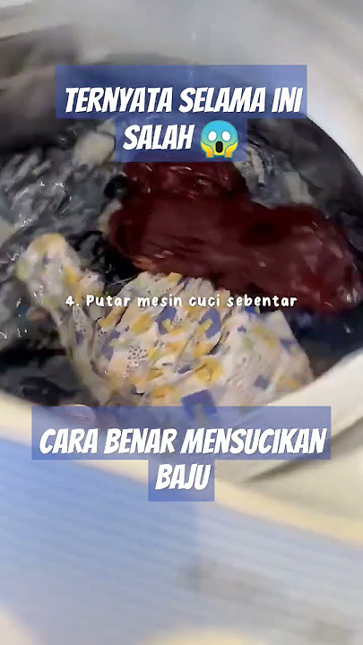 Oh jadi gini cara yang benar mencuci baju dalam Islam