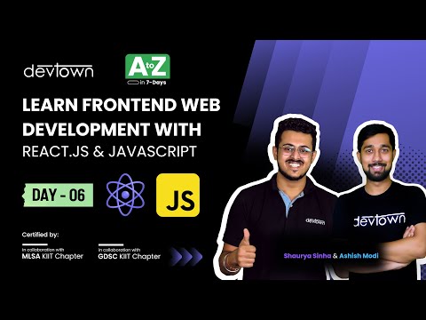 [LIVE] DAY 06 - Learn Frontend Web Development with React.JS & JavaScript | COMPLETE in 7 - Days