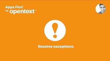 Fiori App - Resolve Exceptions