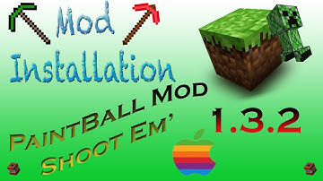  Paintball Mod Minecraft Mac 1.3.2   Installation Tutorial (Voice Commentary)