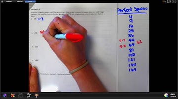 Mod 7 Lesson 2: Square Roots (No Calc)
