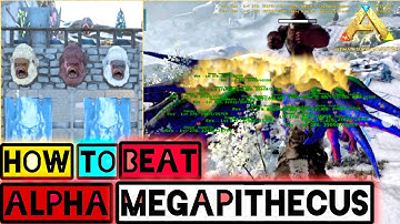 How to Beat ALPHA Megapithecus Boss Fight Ark Mobile | Ark: Ultimate Mobile Edition