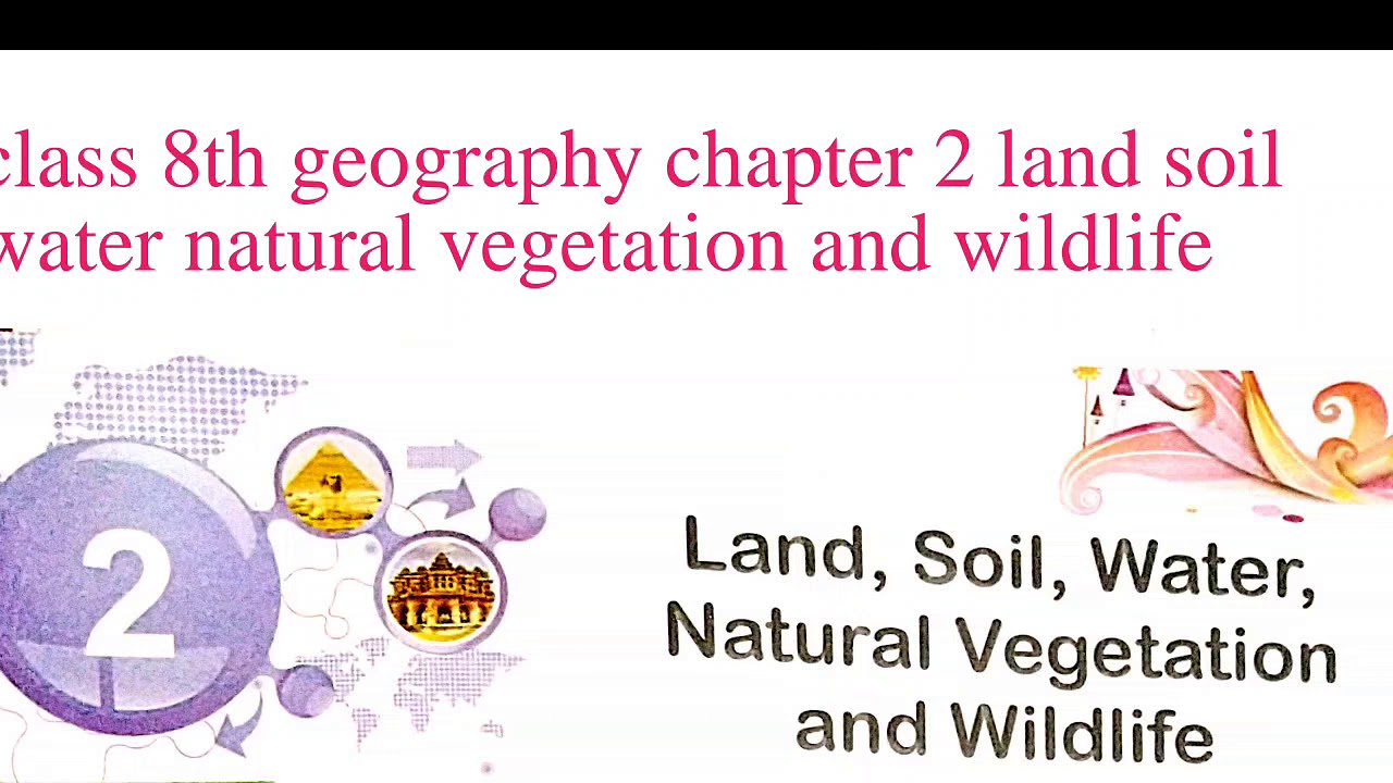 Class 8 SST Geography chapter 2 land soil water natural vegetation and