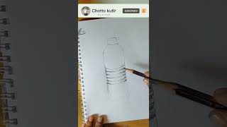 plastic bottle drawing! #shorts #viralshorts #youtubeshorts