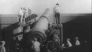 HD Historic Archival Stock Footage WWII - Big Guns Guard U.S. Coastline! 1942