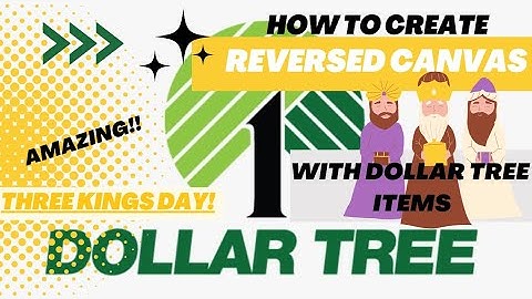✨️Easy Reversed canvas with Dollar tree items✨️Three Kings day.Amazing!! (must see👀)🔴Budgetfriendly🔴