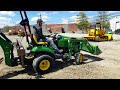 2012 John Deere 1023E Tractor with Backhoe 🚜