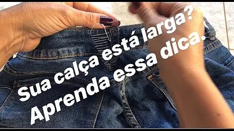 Como diminuir o tamanho das calças?