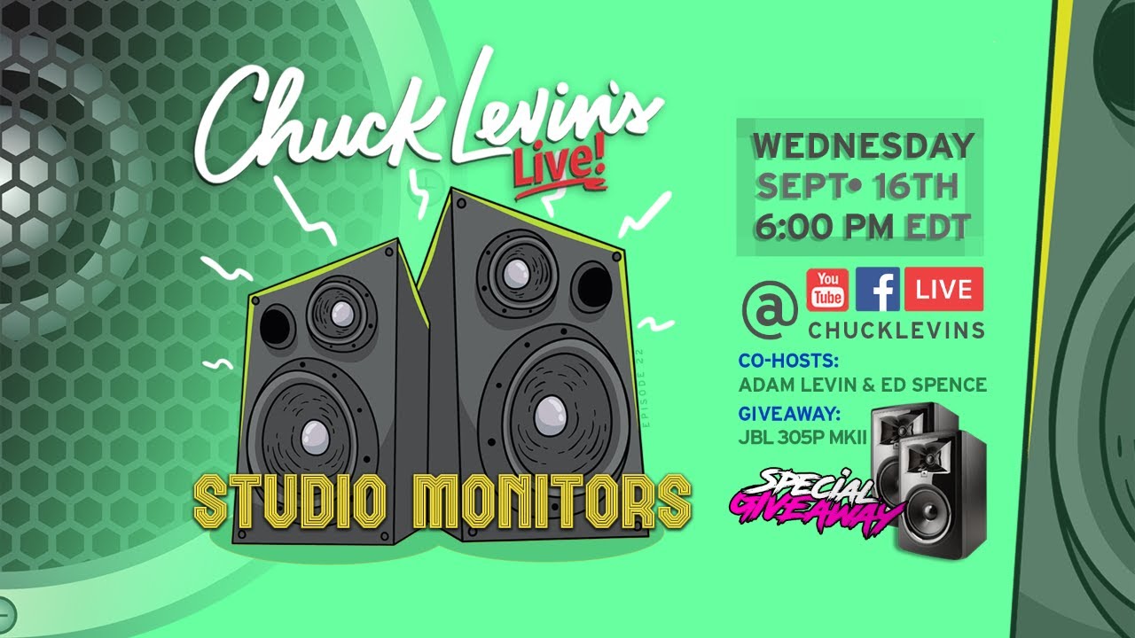 green studio monitors