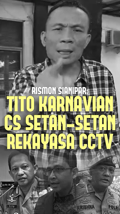 Rismon Sprays Tito Karnavian and his friends as Devils