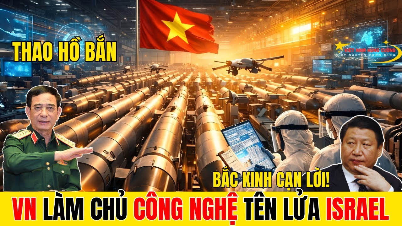 Bắc Kinh Sững Sờ: Việt Nam Tự Sản Xuất Tên Lửa Israel? 250 triệu USD Để Mua Bộ Não Chiến Tranh? VNHC