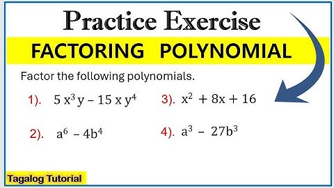 [Tagalog] Practice exercise #factoringpolynomials #polynomials #factoring #math8 #howtofactor