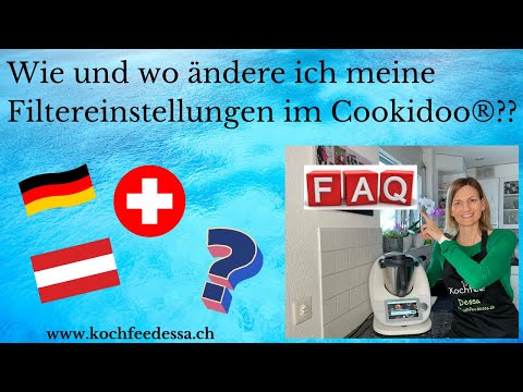 Wie und wo ändere ich meine Filtereinstellungen (Länder und Sprachen) im Cookidoo® ?