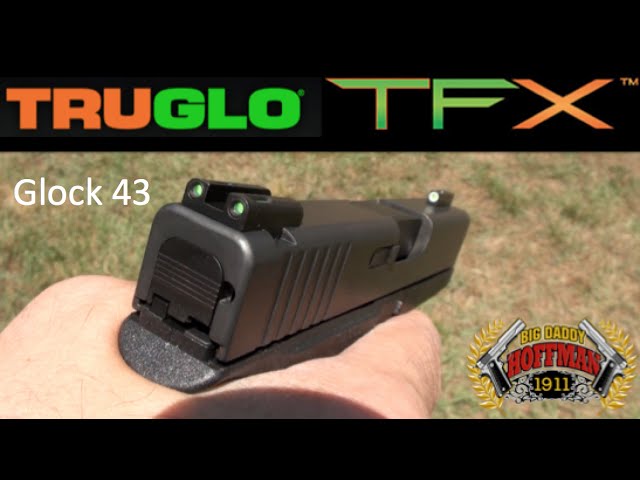 Glock 43 Pistol With Truglo Tfx Sights Youtube