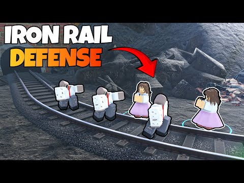 building the ULTIMATE ARMY in Roblox Iron Rail Defense...