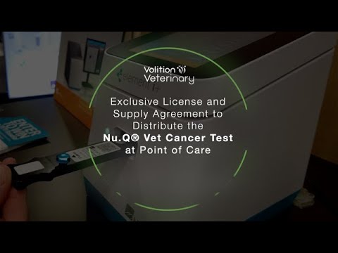 Volition Signs Exclusive $28 million License and Supply Agreement with Heska Corporation to Distribute Nu.Q® Vet Cancer Screening Test at the Point of Care